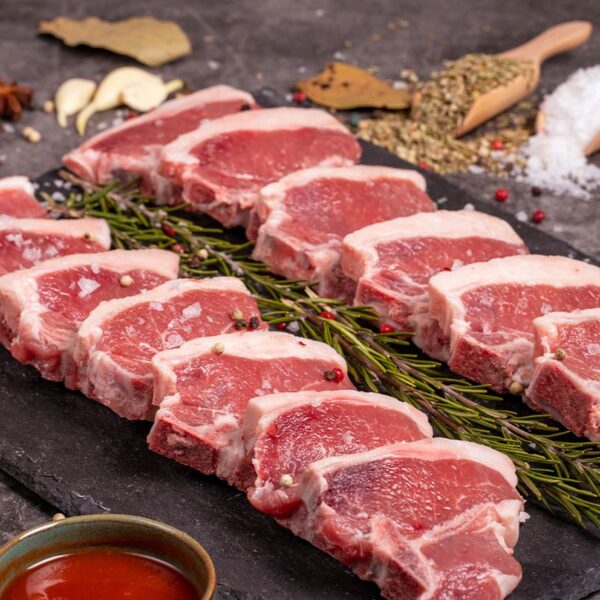 Lamb chops back - Sliced