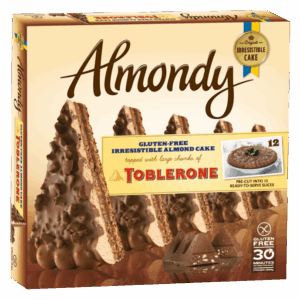 Almondy Toblerone Cake — Gluten-Free (Pre-Sliced, 12 Portions)