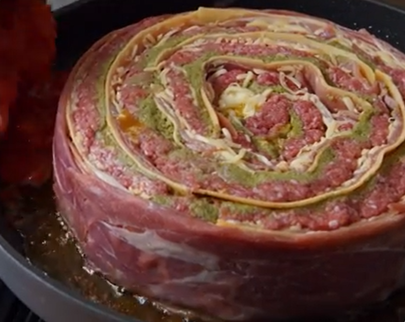 Halal Beef Roulade with Basil Pesto