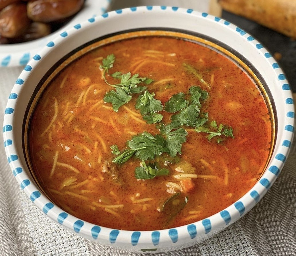 Chorba (Algerian tomato & vermicelli soup)