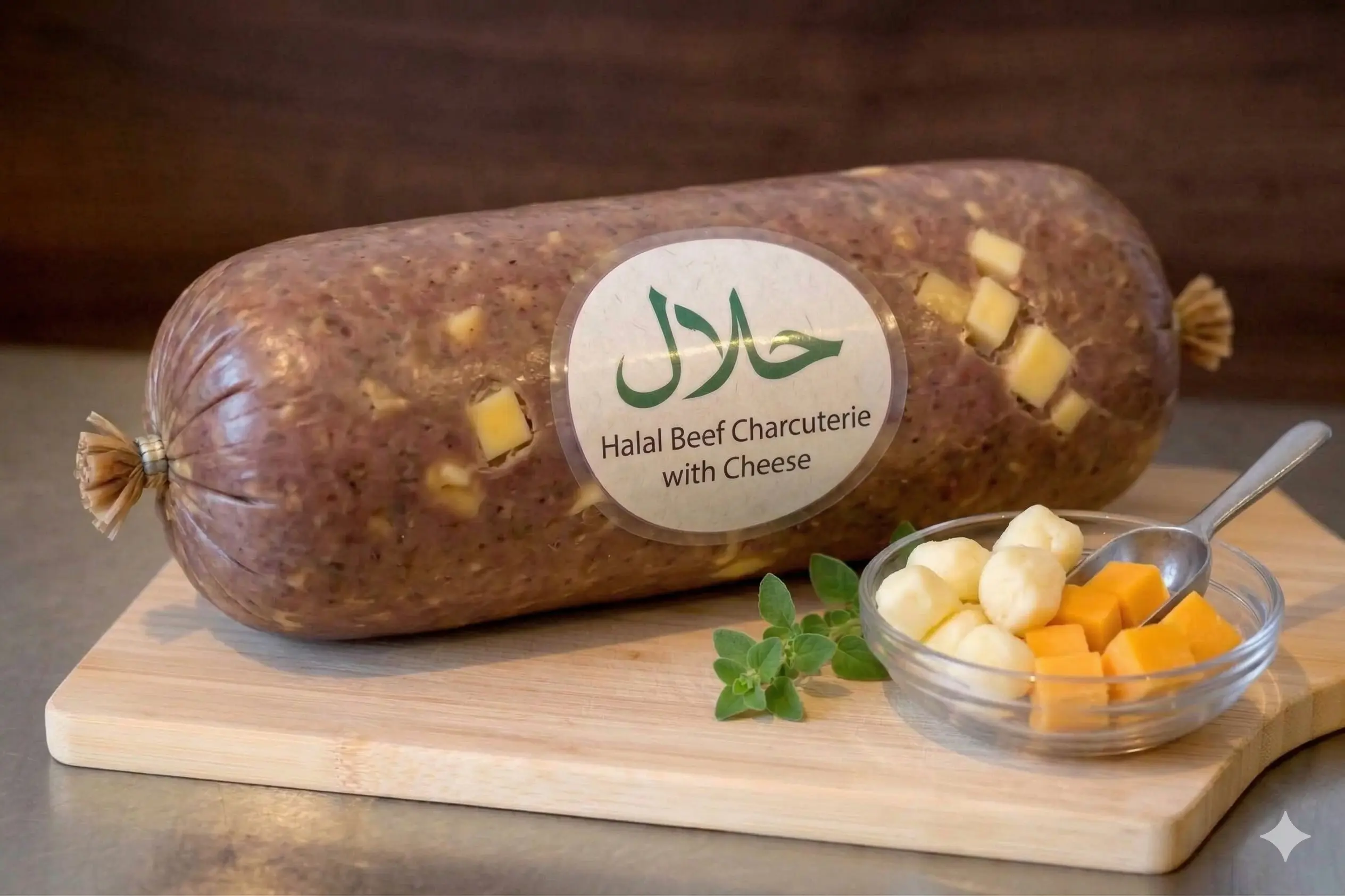 Halal Beef Charcuterie Whole with Cheese