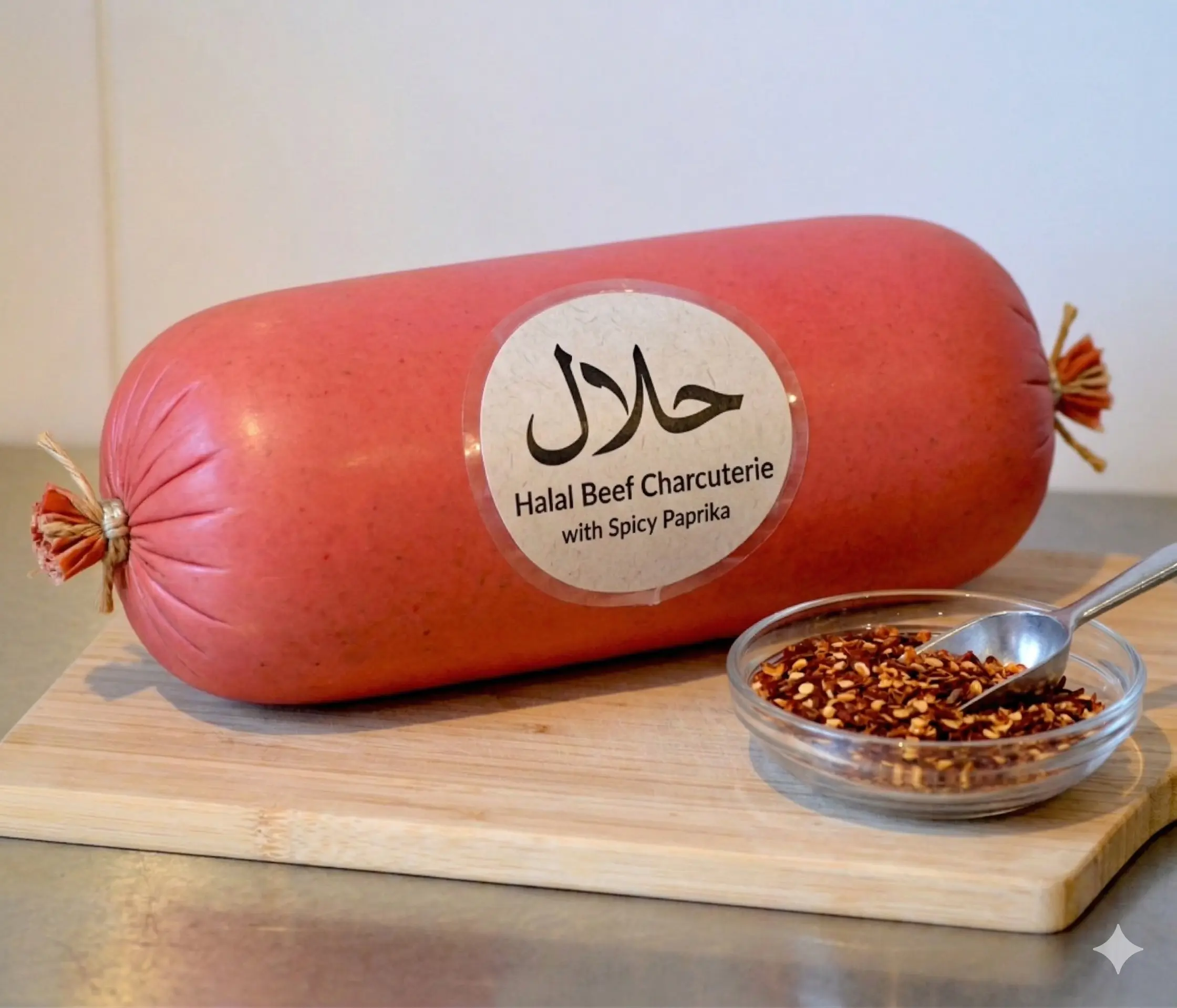 Halal Beef Charcuterie Whole with Spicy Paprika