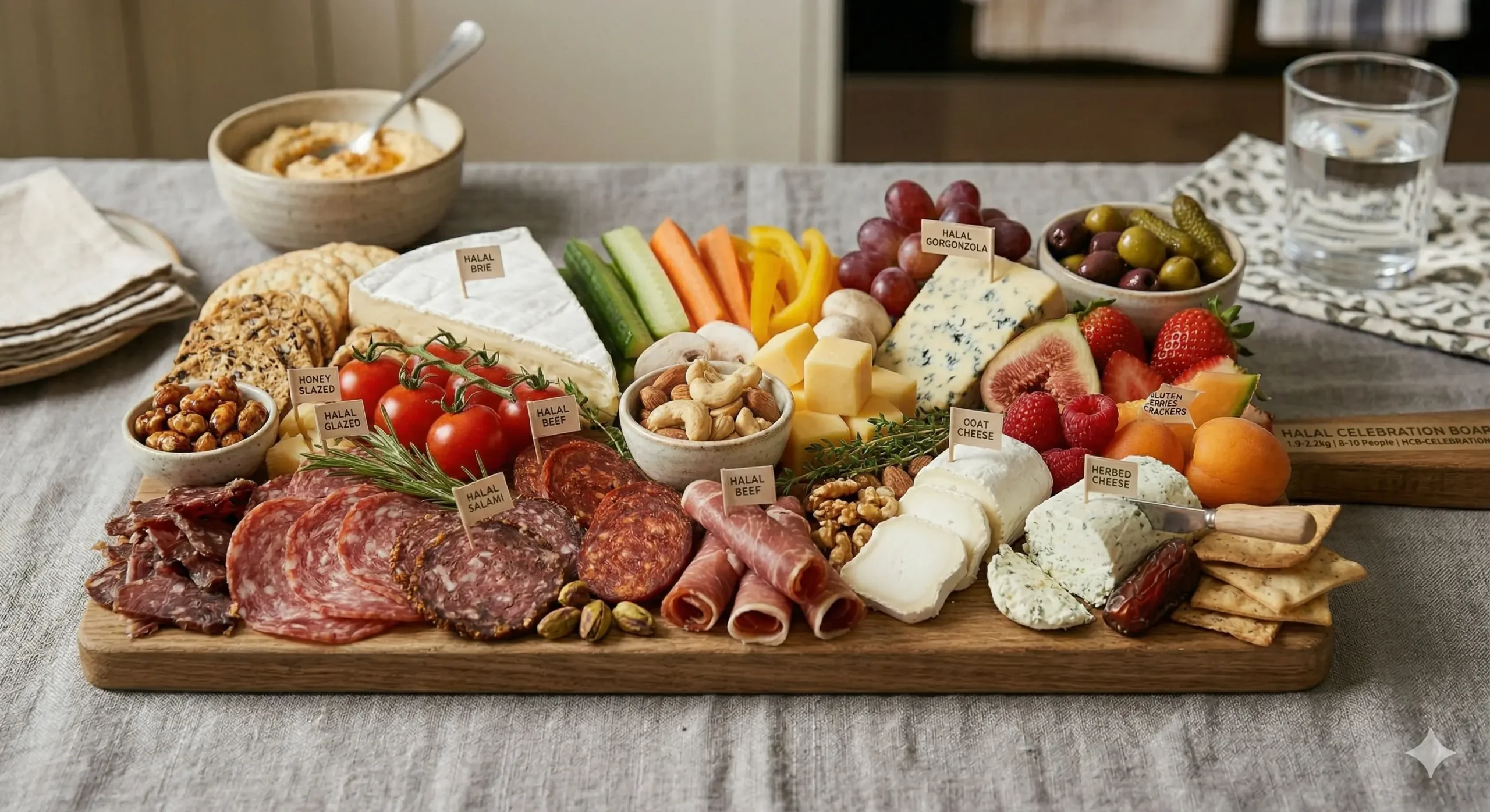 Halal Charcuterie Celebration Board