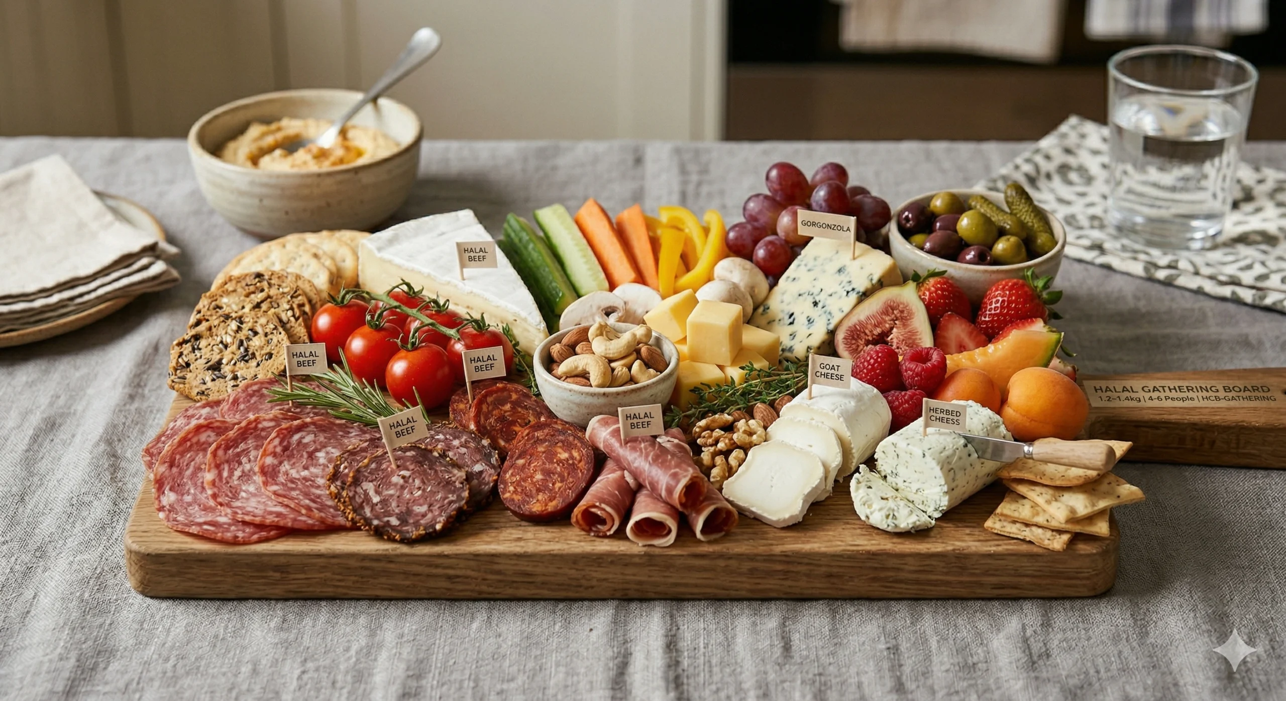 Halal Charcuterie Gathering Board