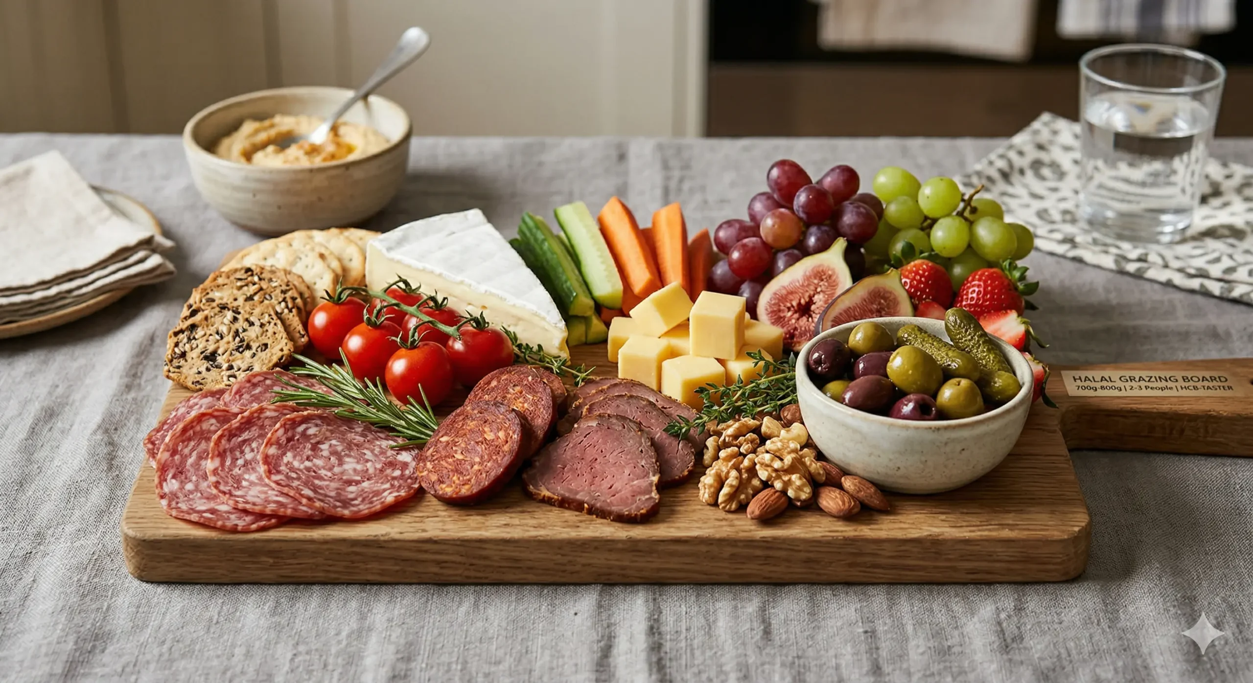 Halal Charcuterie Taster Board