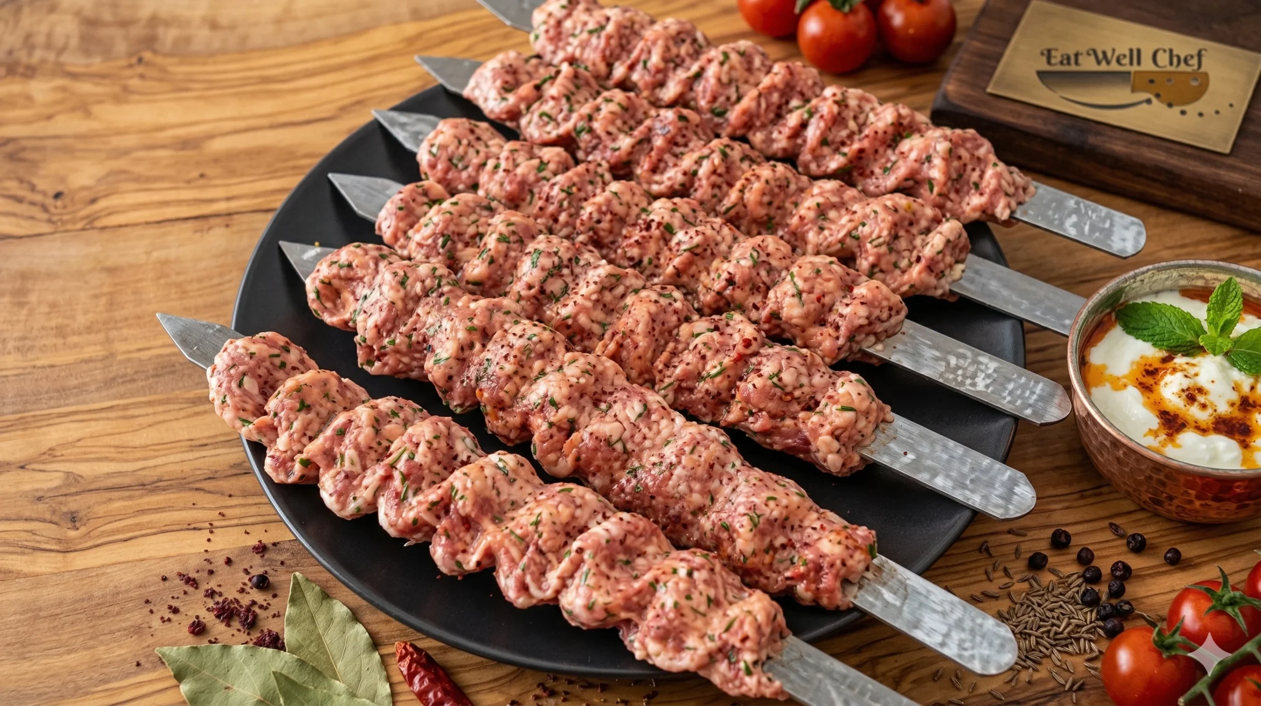 Halal Adana Veal Kebab Skewers (Brochettes)