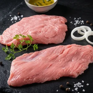 Halal Milk-Fed Veal Minute Steaks (Boneless) — Butcher’s Choice (Escalope de Veau Fine)