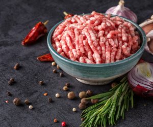 Shooting,For,The,Catalog.mince.,Ground,Meat,With,Ingredients,For,Cooking